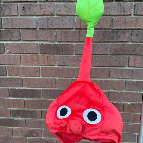 Red Pikmin Classic Nintendo Game Dress Up Halloween Child Costume Large 10-12 - Picture 8 of 8